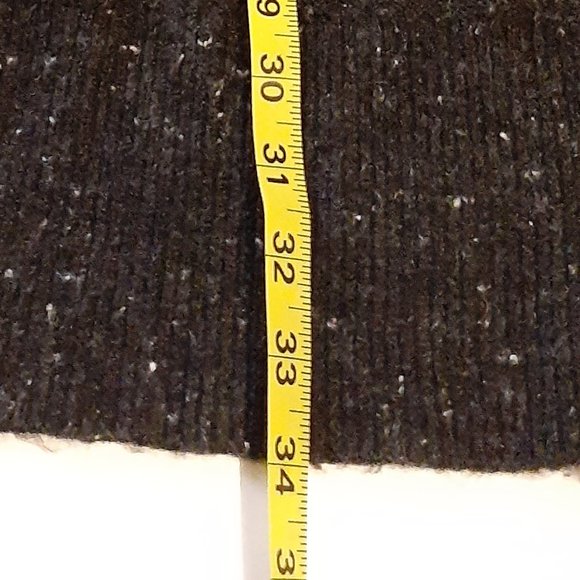 Madewell open cardigan. soft.mid weight color black With White Specks Size M - Picture 4 of 6